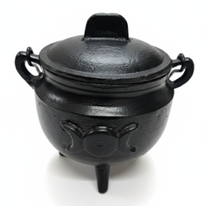 cast iron cauldron triple moon